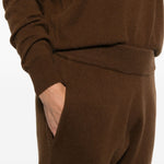 Pantaloni sportivi a coste in marrone Entire studios - unisex 