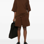 T-shirt a manica corta in marrone  Entire studios - unisex 
