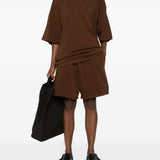 T-shirt a manica corta in marrone  Entire studios - unisex 