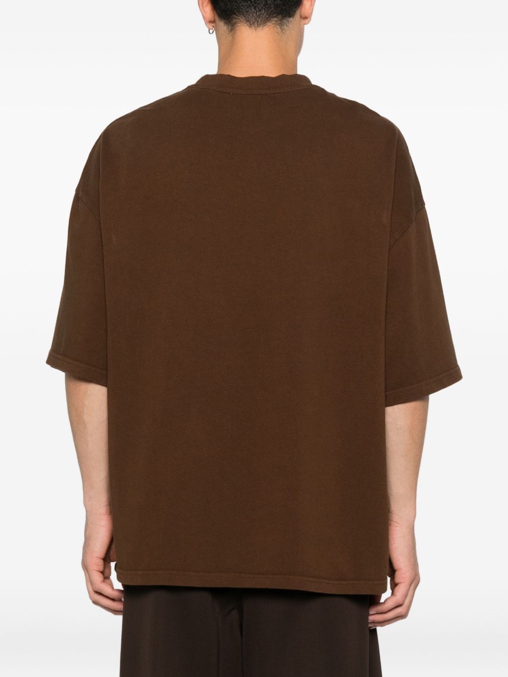 T-shirt a manica corta in marrone  Entire studios - unisex 