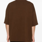 T-shirt a manica corta in marrone  Entire studios - unisex 