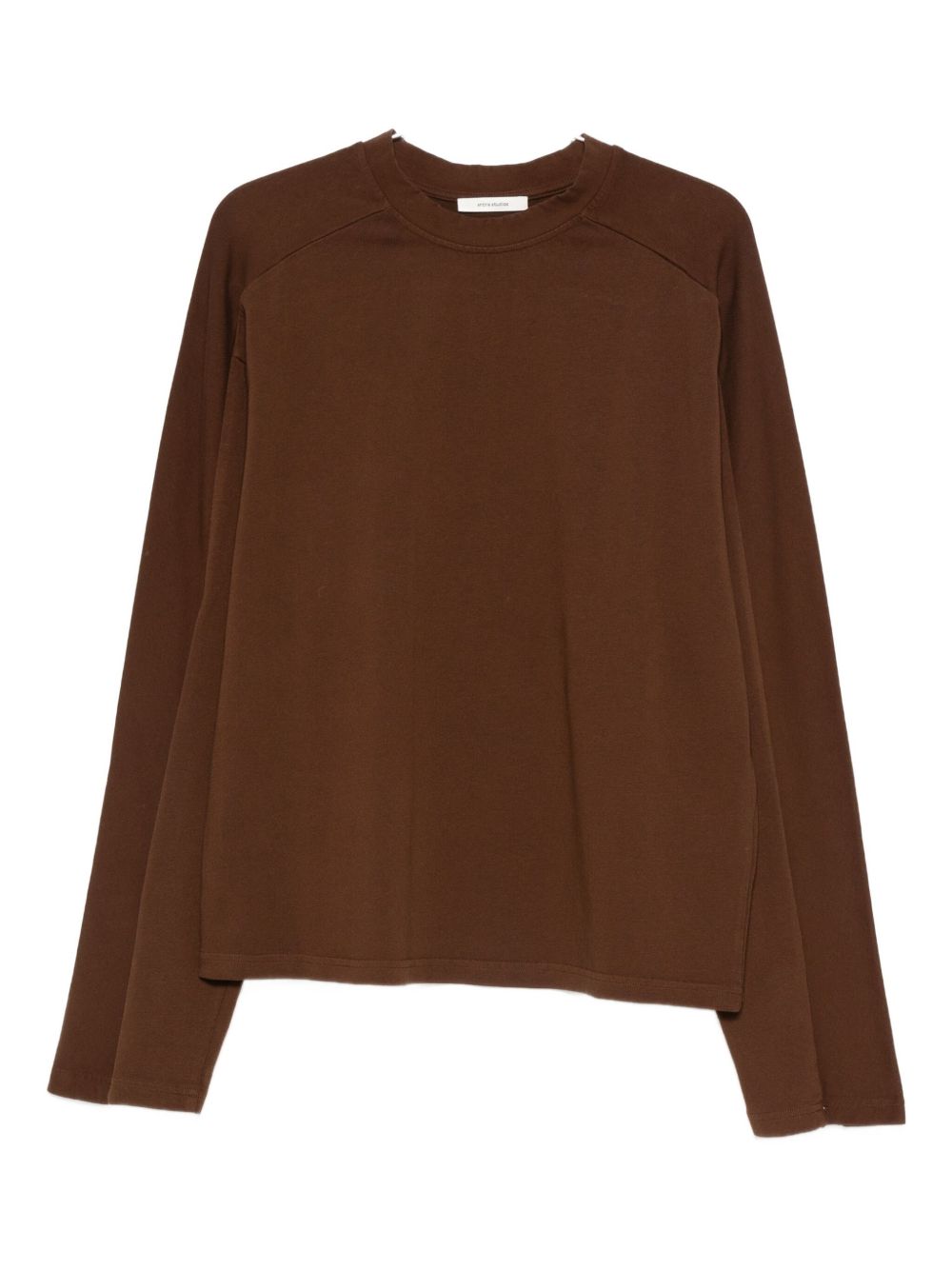 Felpa a manica lunga in marrone Entire studios - unisex 