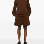 Felpa a manica lunga in marrone Entire studios - unisex 