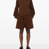 Felpa a manica lunga in marrone Entire studios - unisex 