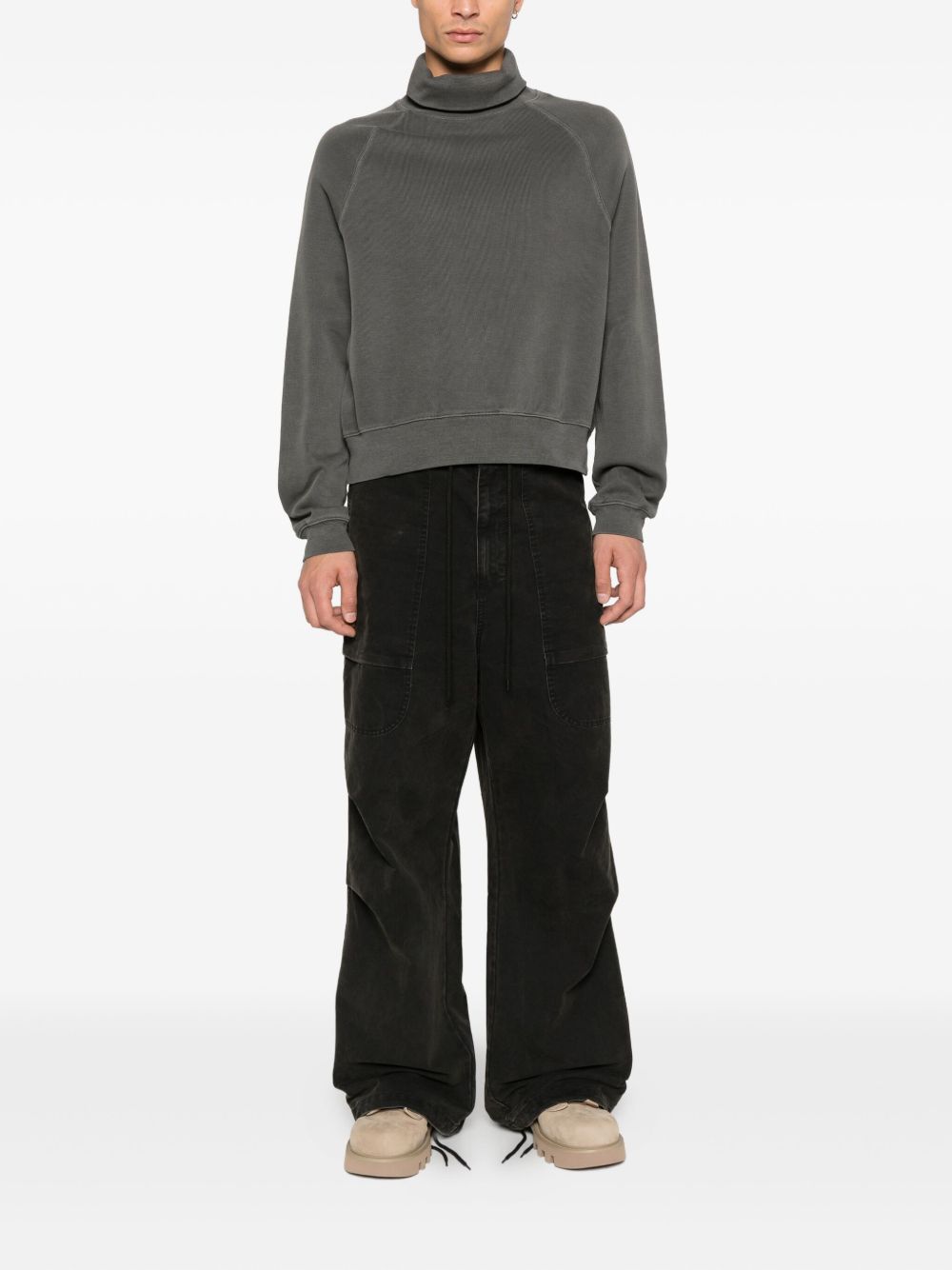 Cargo con tasche barren in nero Entire studios - unisex 