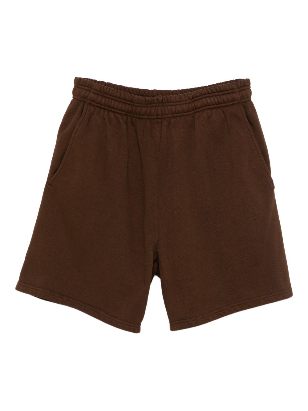 Shorts con vita elasticata in marrone Entire studios - unisex 