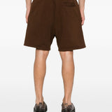 Shorts con vita elasticata in marrone Entire studios - unisex 