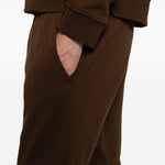 Shorts con vita elasticata in marrone Entire studios - unisex 