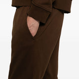 Shorts con vita elasticata in marrone Entire studios - unisex 