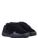 Sneakers in velluto a coste vamp in nero 