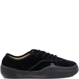 Sneakers in velluto a coste coupe in nero 