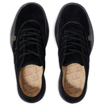 Sneakers in velluto a coste coupe in nero 