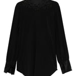 Blusa con ricamo floreale in nero Ermanno Scervino - donna 