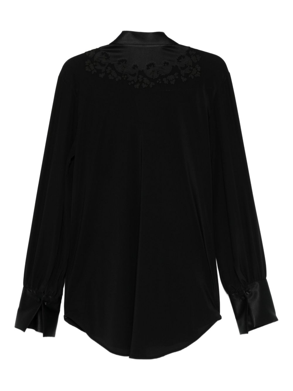 Blusa con ricamo floreale in nero Ermanno Scervino - donna 