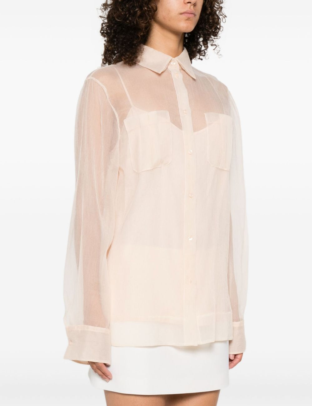 Camicia con trasparenze in rosa Ermanno Scervino - donna 