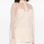Camicia con trasparenze in rosa Ermanno Scervino - donna 