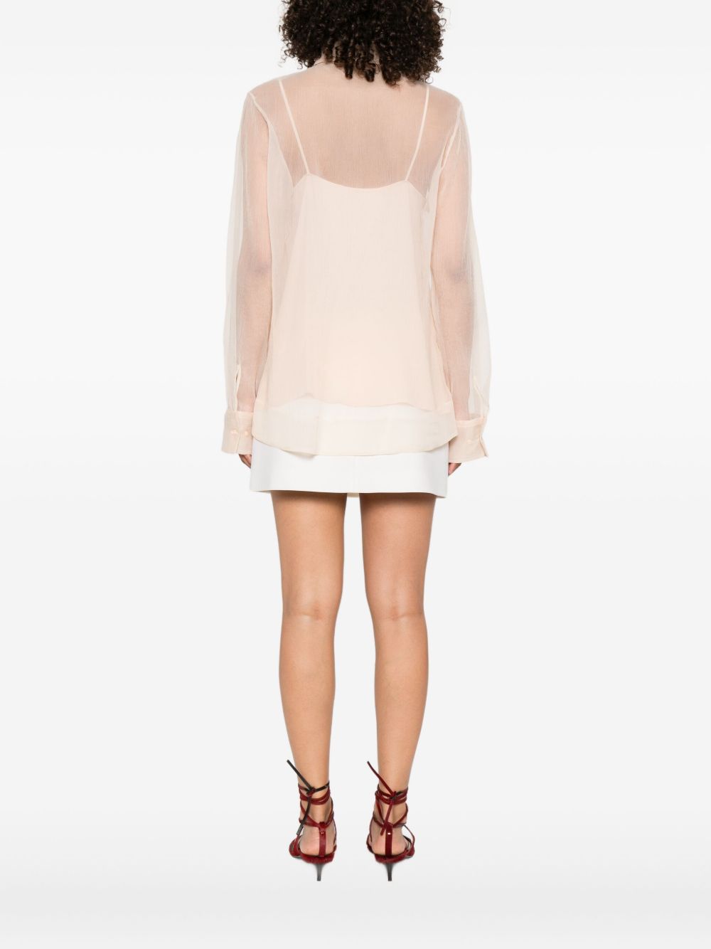 Camicia con trasparenze in rosa Ermanno Scervino - donna 