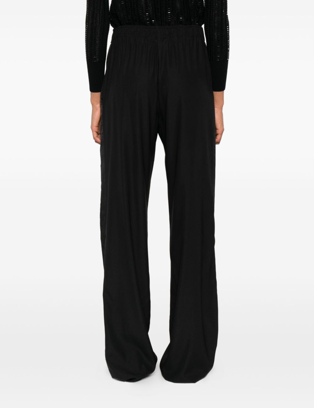 Pantaloni con coulisse in nero Ermanno scervino - donna 