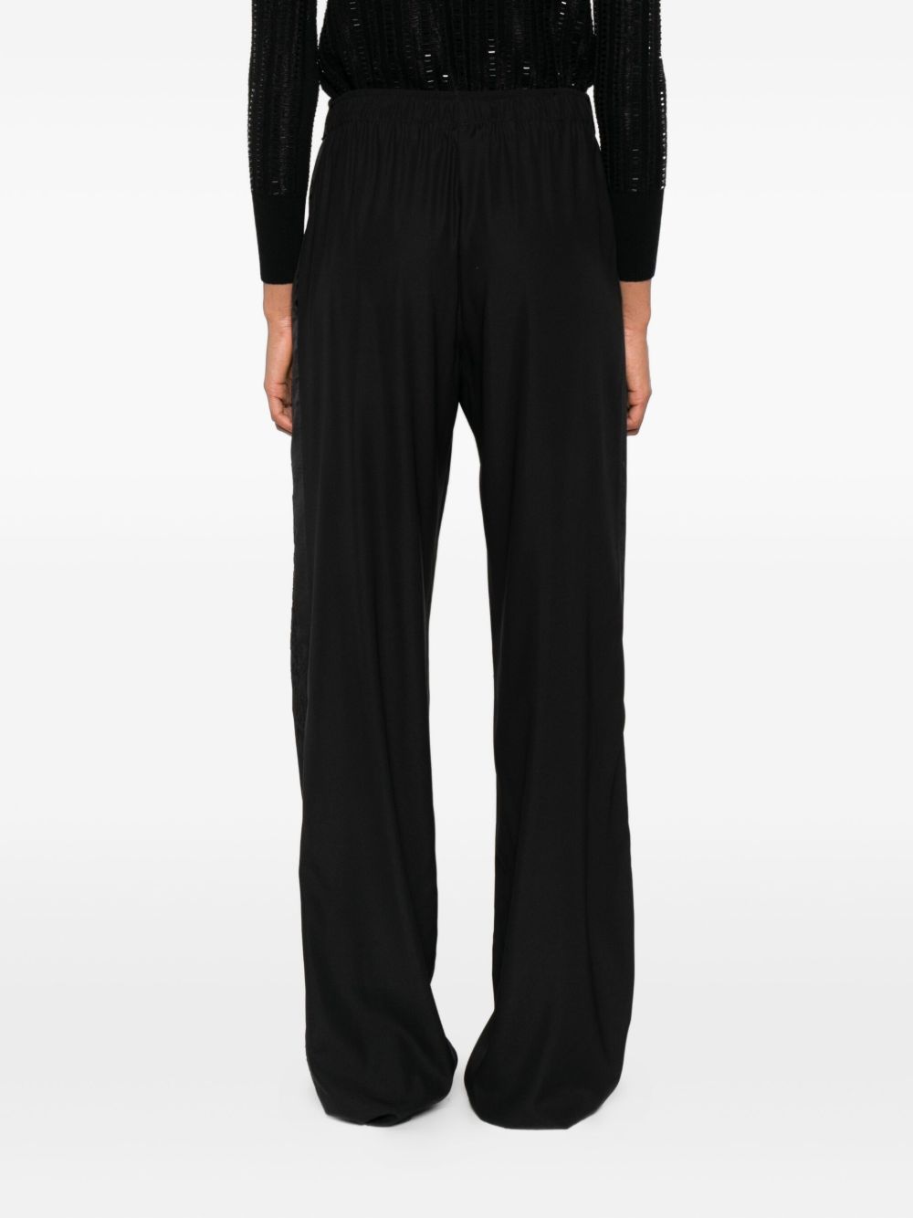 Pantaloni con coulisse in nero Ermanno scervino - donna 