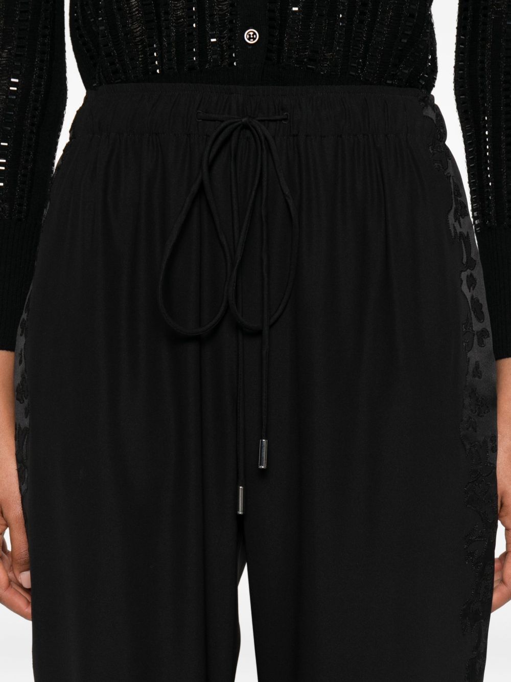 Pantaloni con coulisse in nero Ermanno scervino - donna 