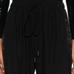 Pantaloni con coulisse in nero Ermanno scervino - donna 