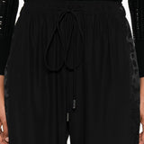 Pantaloni con coulisse in nero Ermanno scervino - donna 