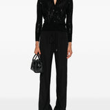 Pantaloni con coulisse in nero Ermanno scervino - donna 