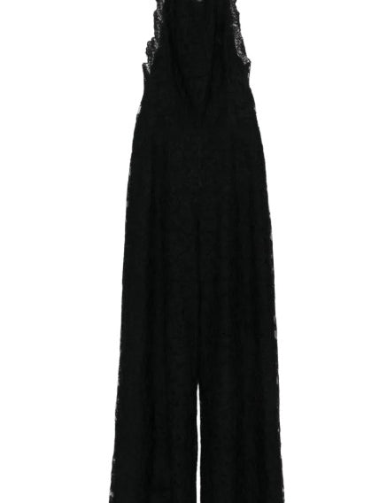 Tuta intera con scollo all'americana in nero Ermanno scervino - donna 