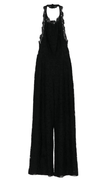 Tuta intera con scollo all'americana in nero Ermanno scervino - donna 