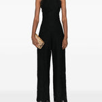 Tuta intera con scollo all'americana in nero Ermanno scervino - donna 