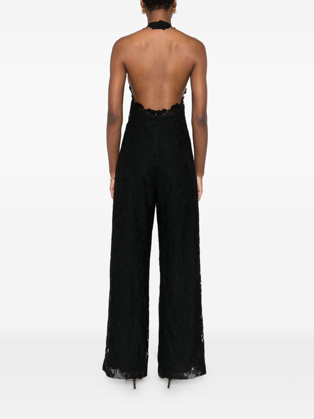 Tuta intera con scollo all'americana in nero Ermanno scervino - donna 