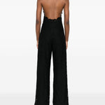 Tuta intera con scollo all'americana in nero Ermanno scervino - donna 