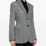 Blazer con motivo a spina di pesce in girigo Ermanno scervino - donna 