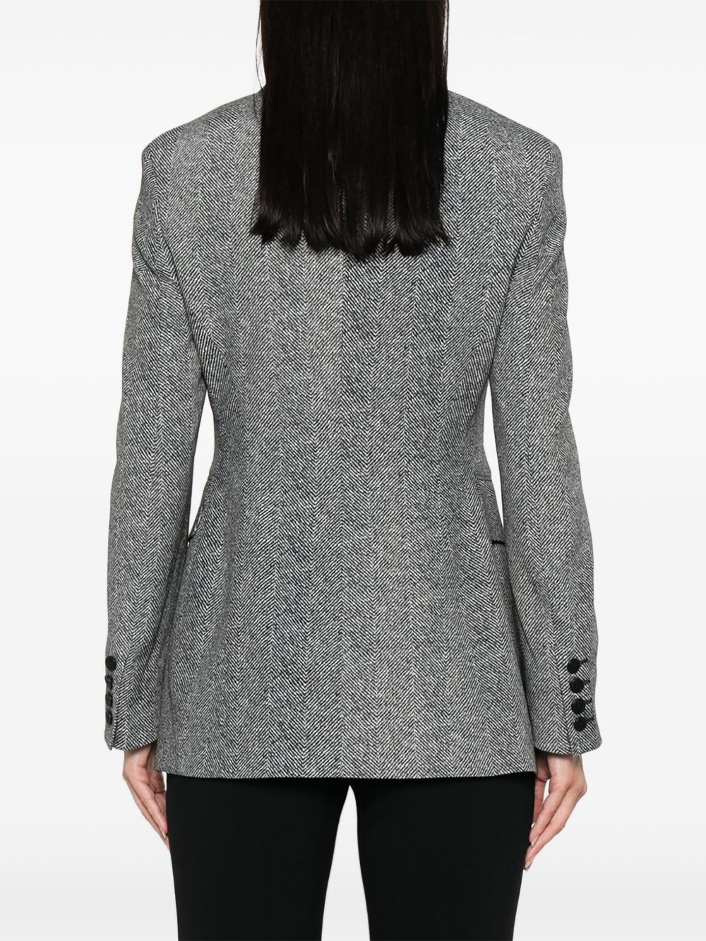 Blazer con motivo a spina di pesce in girigo Ermanno scervino - donna 
