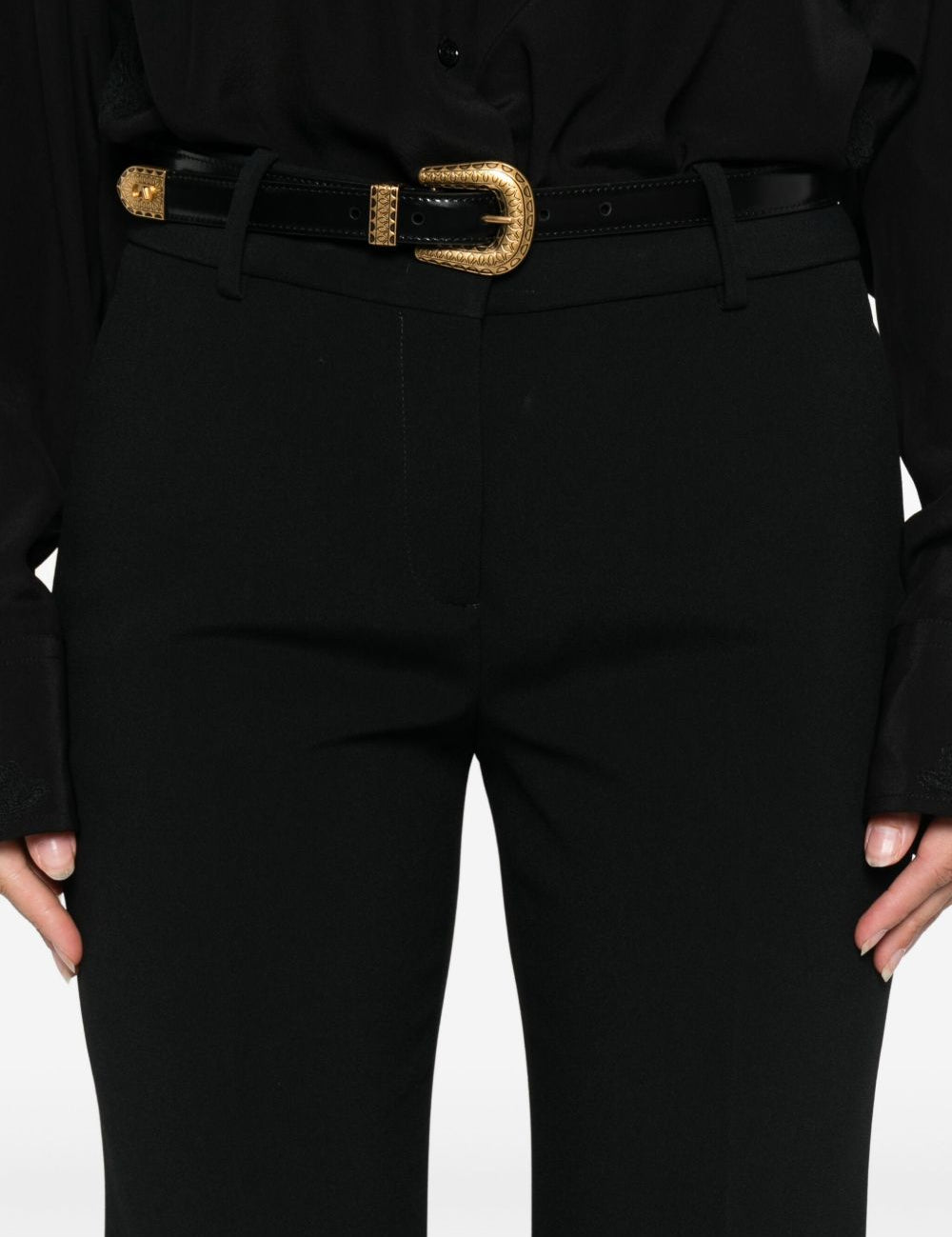 Pantaloni a vita alta in nero Ermanno scervino - donna 