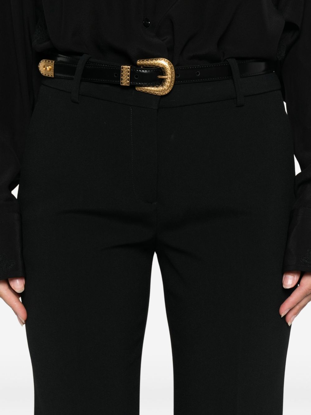 Pantaloni a vita alta in nero Ermanno scervino - donna 