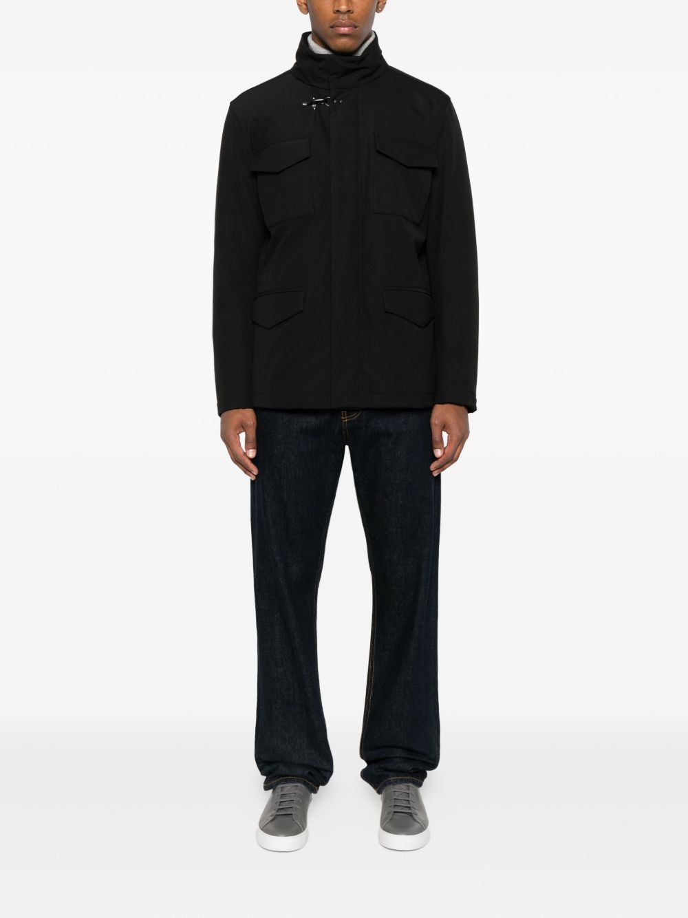 Giacca con tasche in nero Fay - uomo 