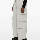 Pantaloni cargo con coulisse in grigio Feng Chen Wang - uomo 
