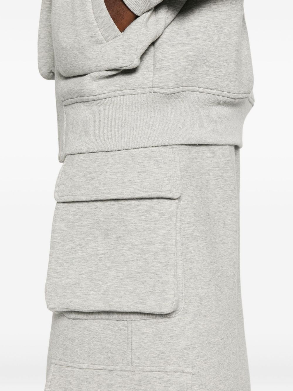 Pantaloni cargo con coulisse in grigio Feng Chen Wang - uomo 