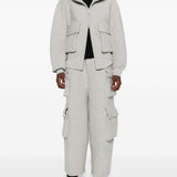 Pantaloni cargo con coulisse in grigio Feng Chen Wang - uomo 