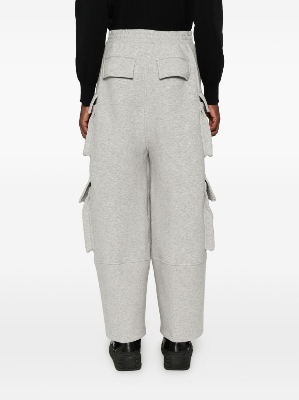 Pantaloni cargo con coulisse in grigio Feng Chen Wang - uomo 