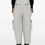 Pantaloni cargo con coulisse in grigio Feng Chen Wang - uomo 