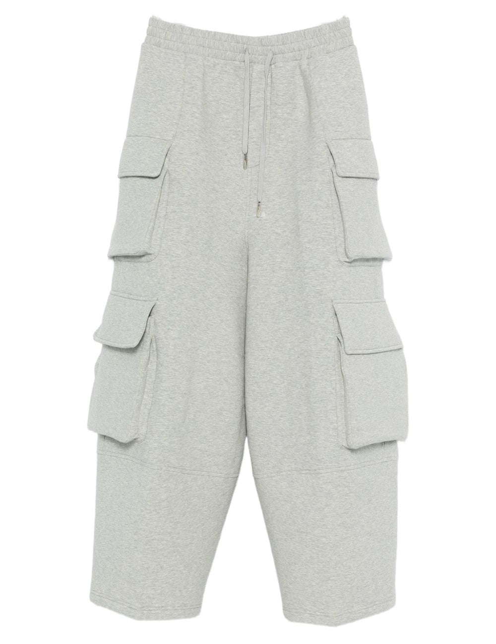 Pantaloni cargo con coulisse in grigio Feng Chen Wang - uomo 