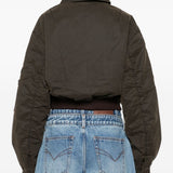Giacca crop con tasche in marrone Feng chen wang - donna 