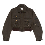 Giacca crop con tasche in marrone Feng chen wang - donna 