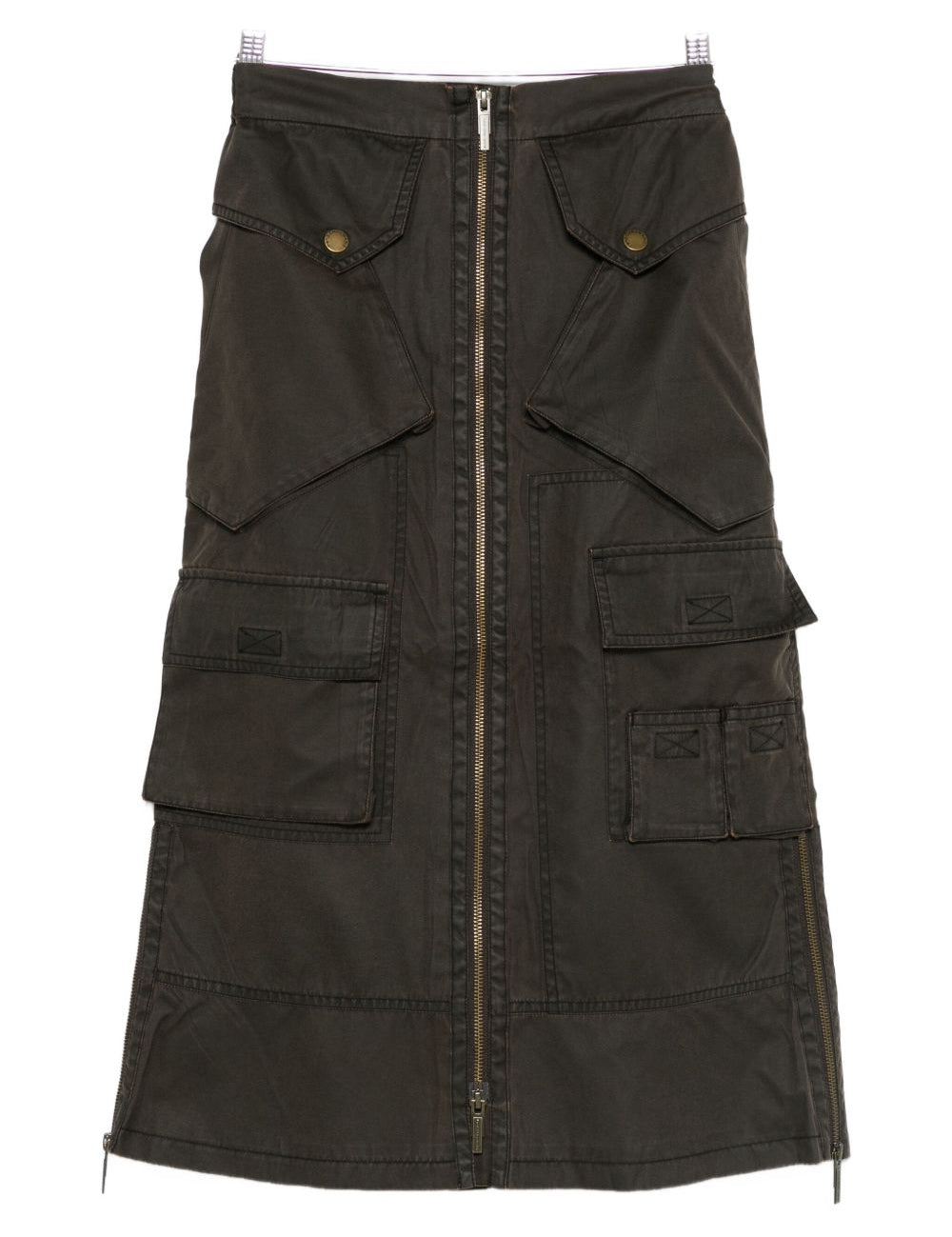 Gonna con tasche cargo in marrone Feng chen wang - donna 