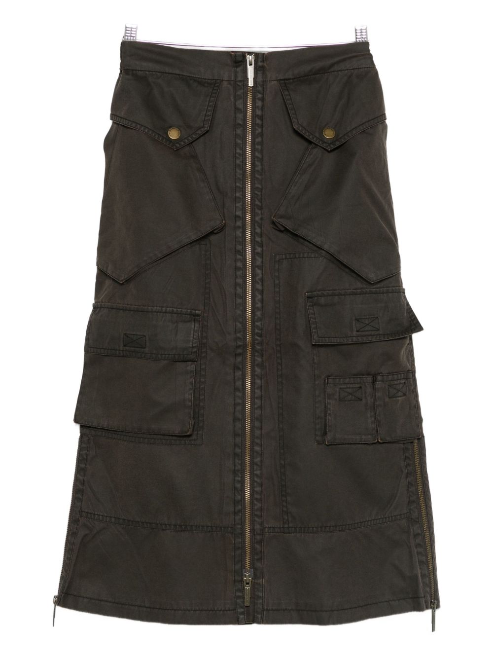 Gonna con tasche cargo in marrone Feng chen wang - donna 