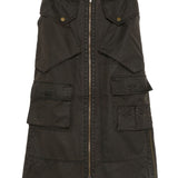 Gonna con tasche cargo in marrone Feng chen wang - donna 