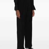 Pantaloni con pieghe in nero Forte forte - donna 