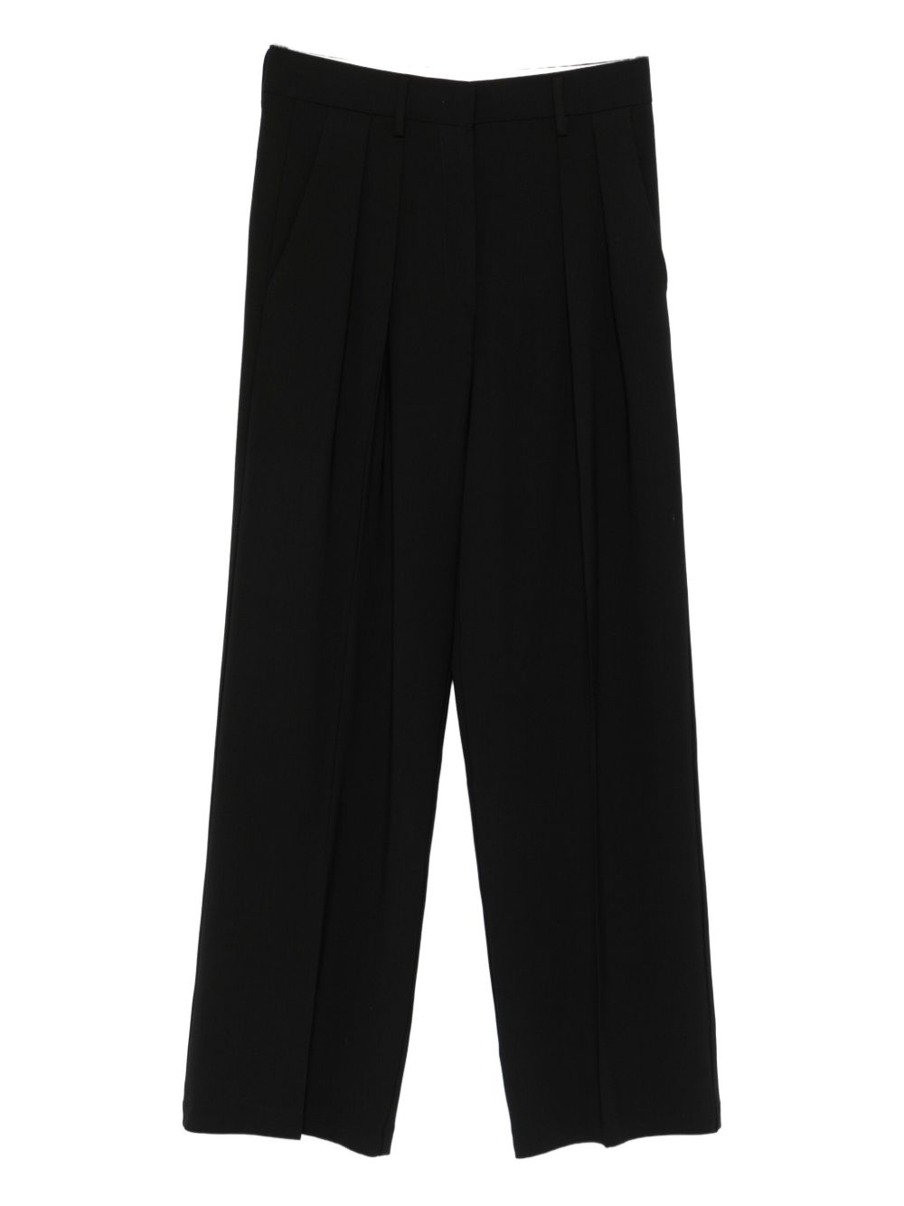 Pantaloni con pieghe in nero Forte forte - donna 